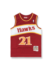 1986-87年 アトランタ・ホークス ウィルキンス 21番