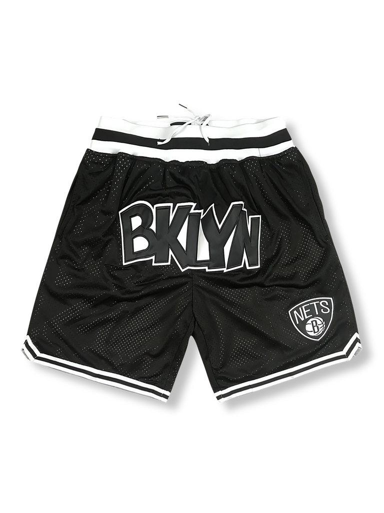 BROOKLN NETS バスパン ブルックリン・ネッツ レトロ バスケットボールショーツ-BASUKO