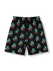 ドリブルボーイデザインのバスケットボールショーツ 五分丈、速乾通気スポーツモデル