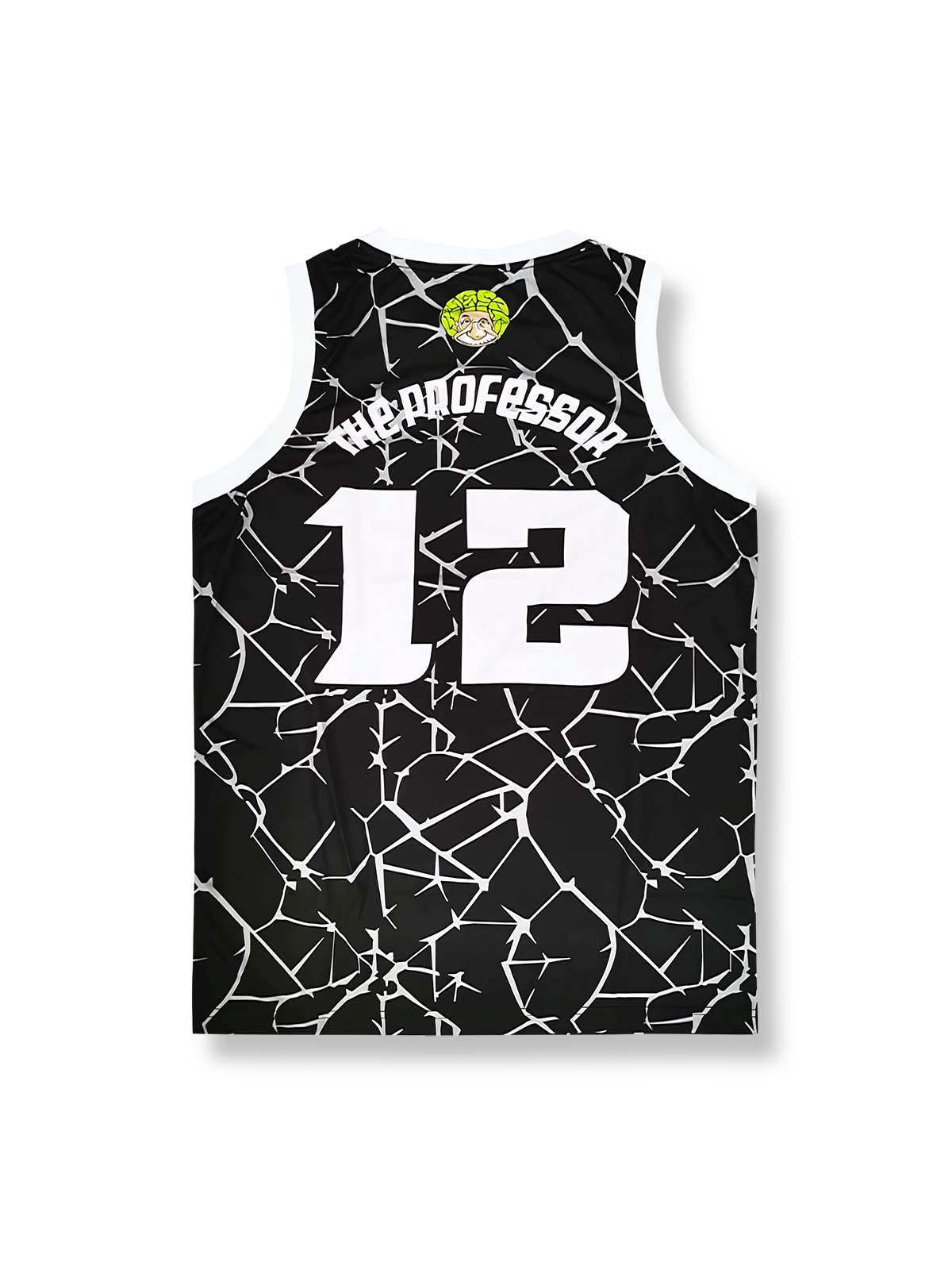 アインシュタインイラストプリントのバスケットボールジャージ、速乾通気スポーツモデル