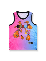 フレイムフィストマイアミ・ヒートバスケットボールジャージ