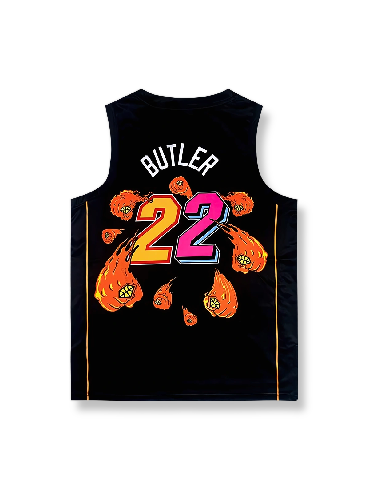 フレイムフィストマイアミ・ヒートバスケットボールジャージ