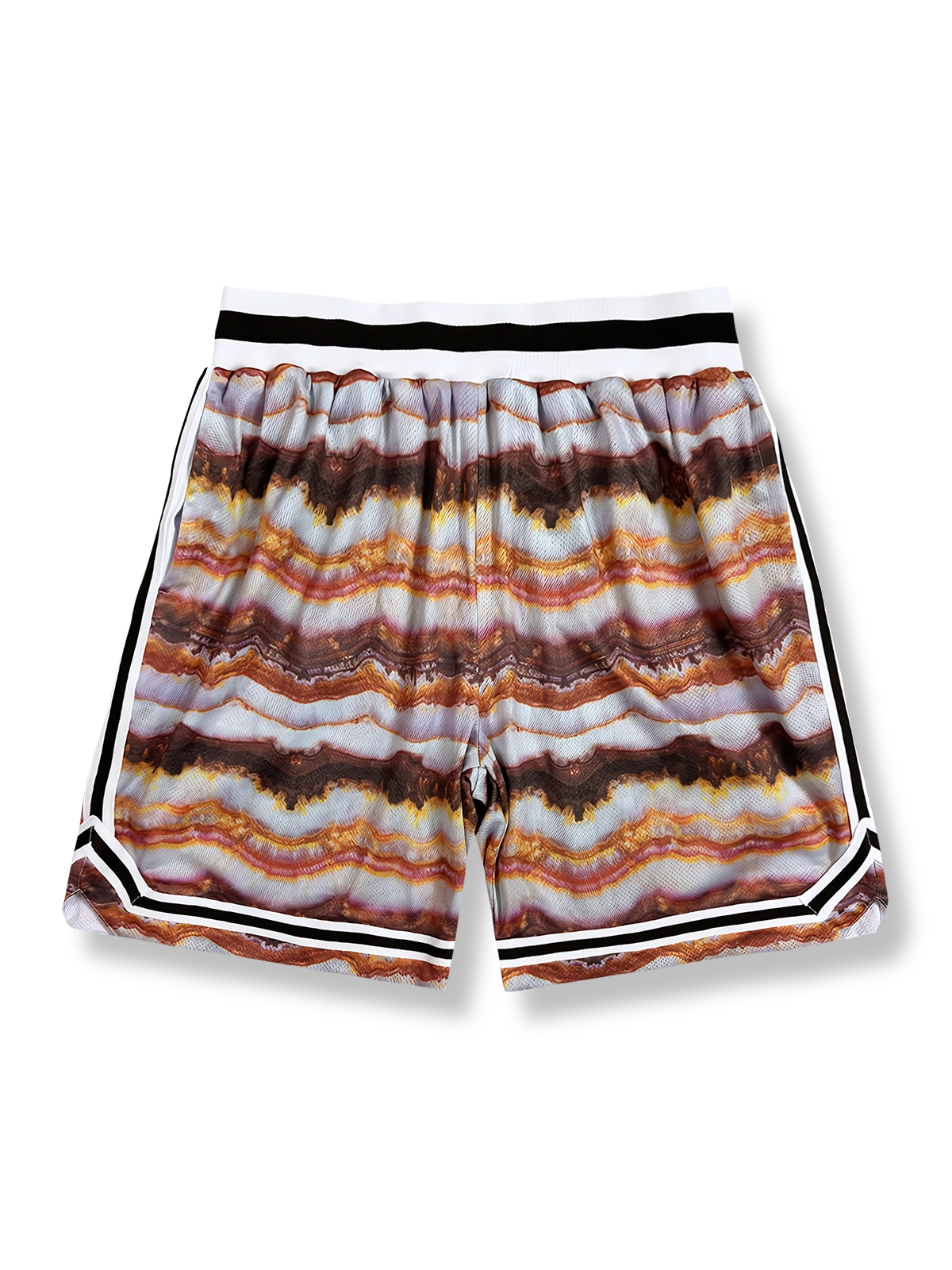 花崗岩模様バスケットボールショーツ 五分丈