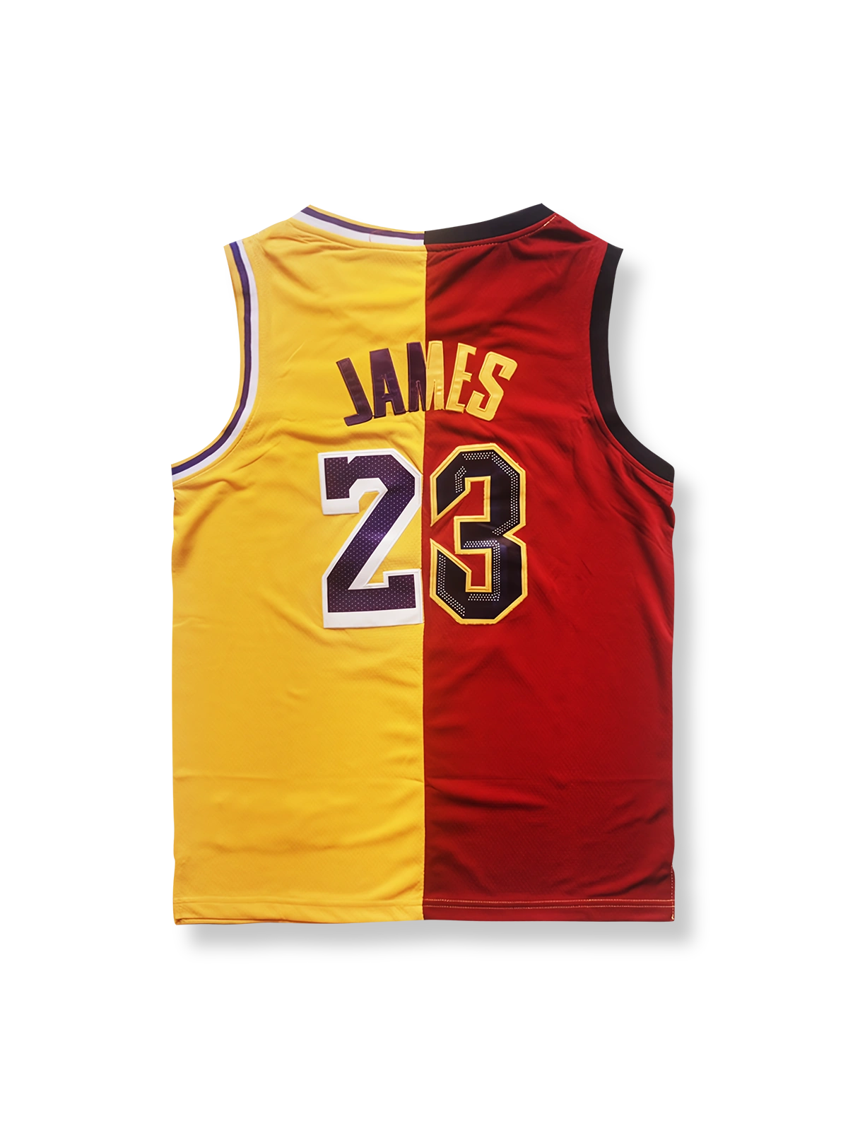 クリーブランド・キャバリアーズ × ロサンゼルス・レイカーズ スペシャルエディション ジェームズ 23番 バスケットボールジャージ