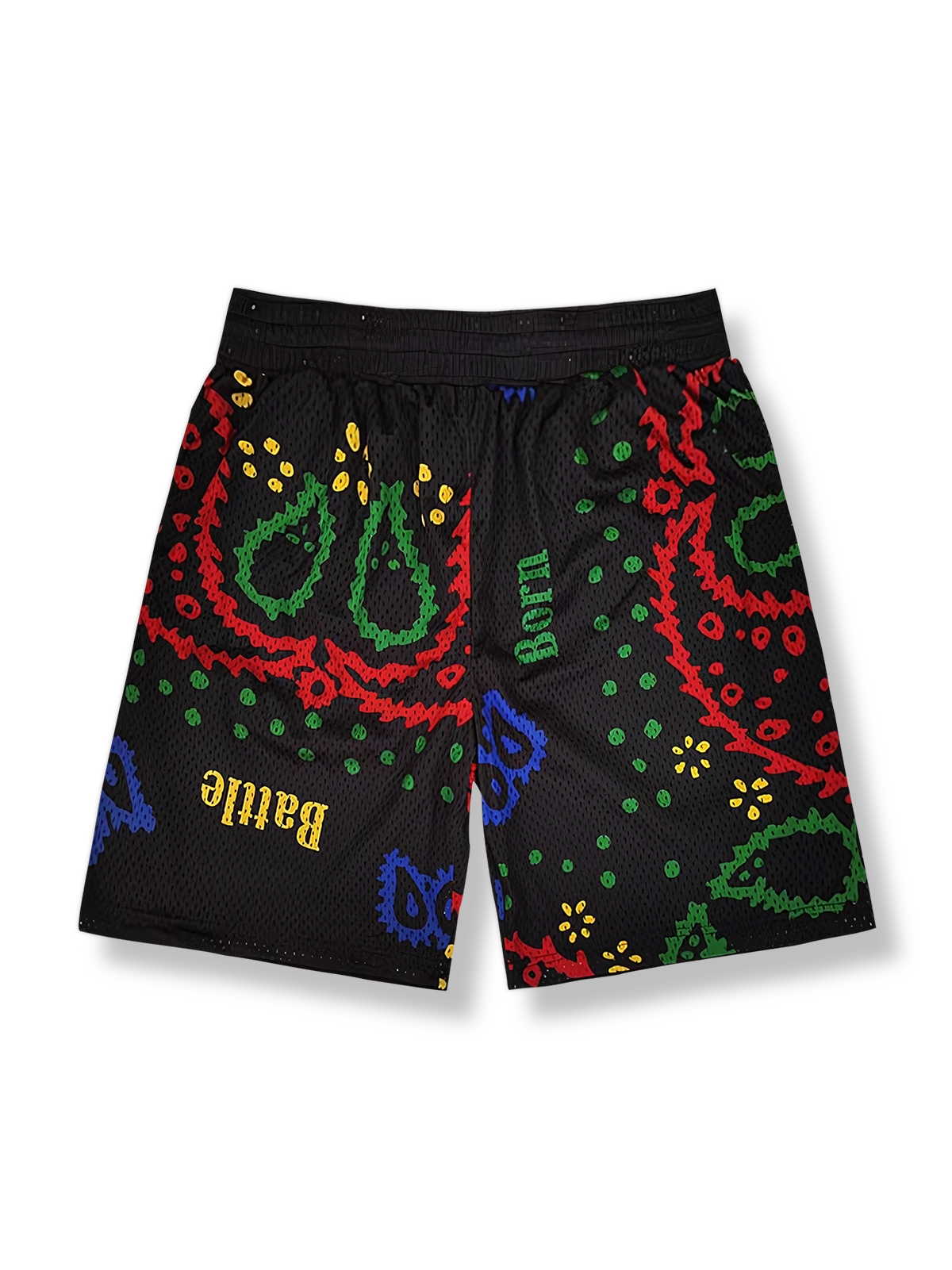ペイズリーグラフィティバスケットボールショーツ 四分丈
