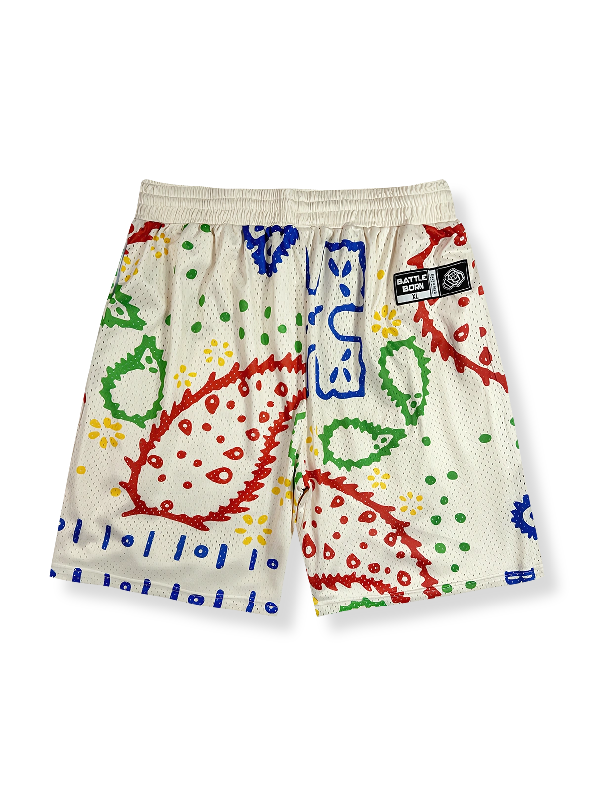 ペイズリーグラフィティバスケットボールショーツ 四分丈