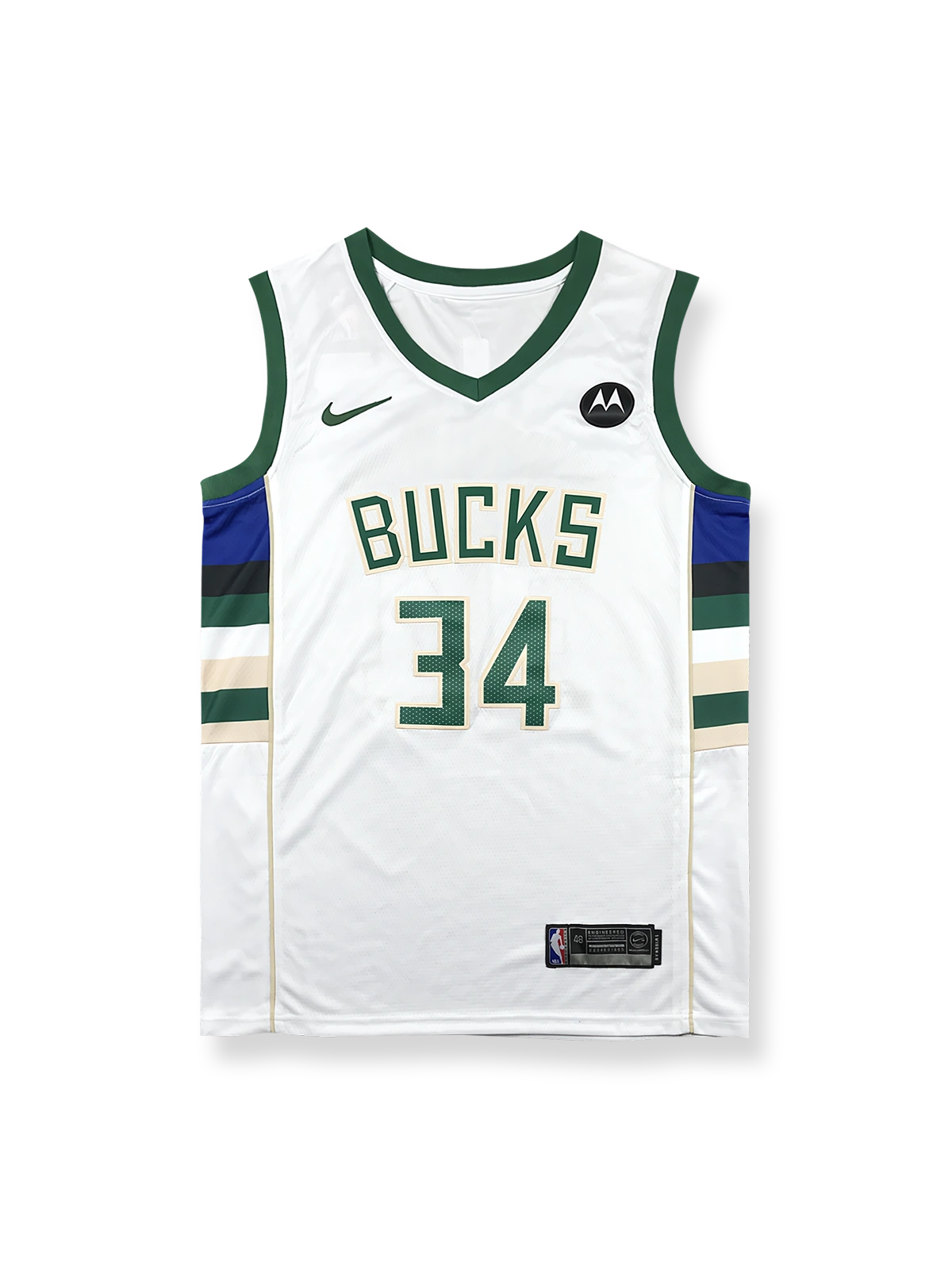 ミルウォーキー・バックス アウェイ アデトクンボ 34番 バスケットボールジャージ