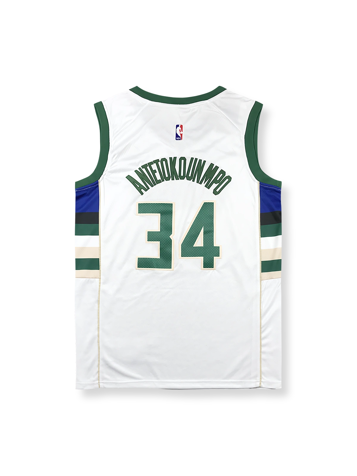 ミルウォーキー・バックス アウェイ アデトクンボ 34番 バスケットボールジャージ