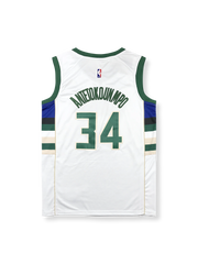 ミルウォーキー・バックス アウェイ アデトクンボ 34番 バスケットボールジャージ