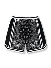ストリートバスケットボール 速乾ペイズリーショーツ 四分丈