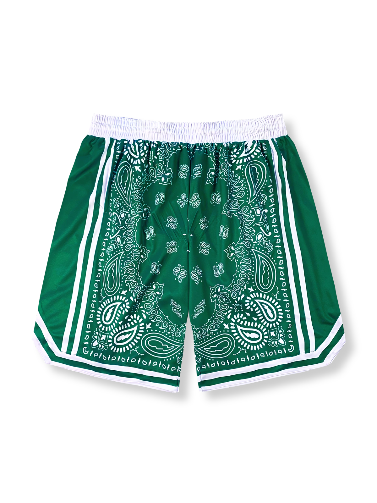 ストリートバスケットボール 速乾ペイズリーショーツ 四分丈