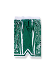 ストリートバスケットボール 速乾ペイズリーショーツ 四分丈