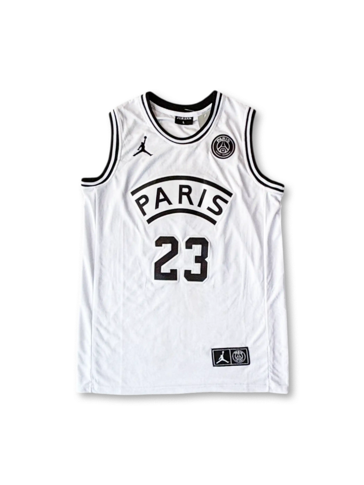 Paris Saint-Germain Jordan basketball jersey #23 front, retro basketball shirt