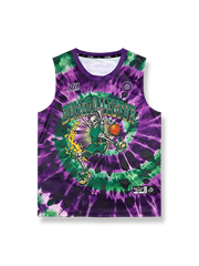 スカルダンクデザインのバスケットボールジャージ、速乾通気スポーツモデル