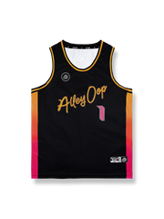 サンセットグラデーション クイックドライ バスケットボールジャージ